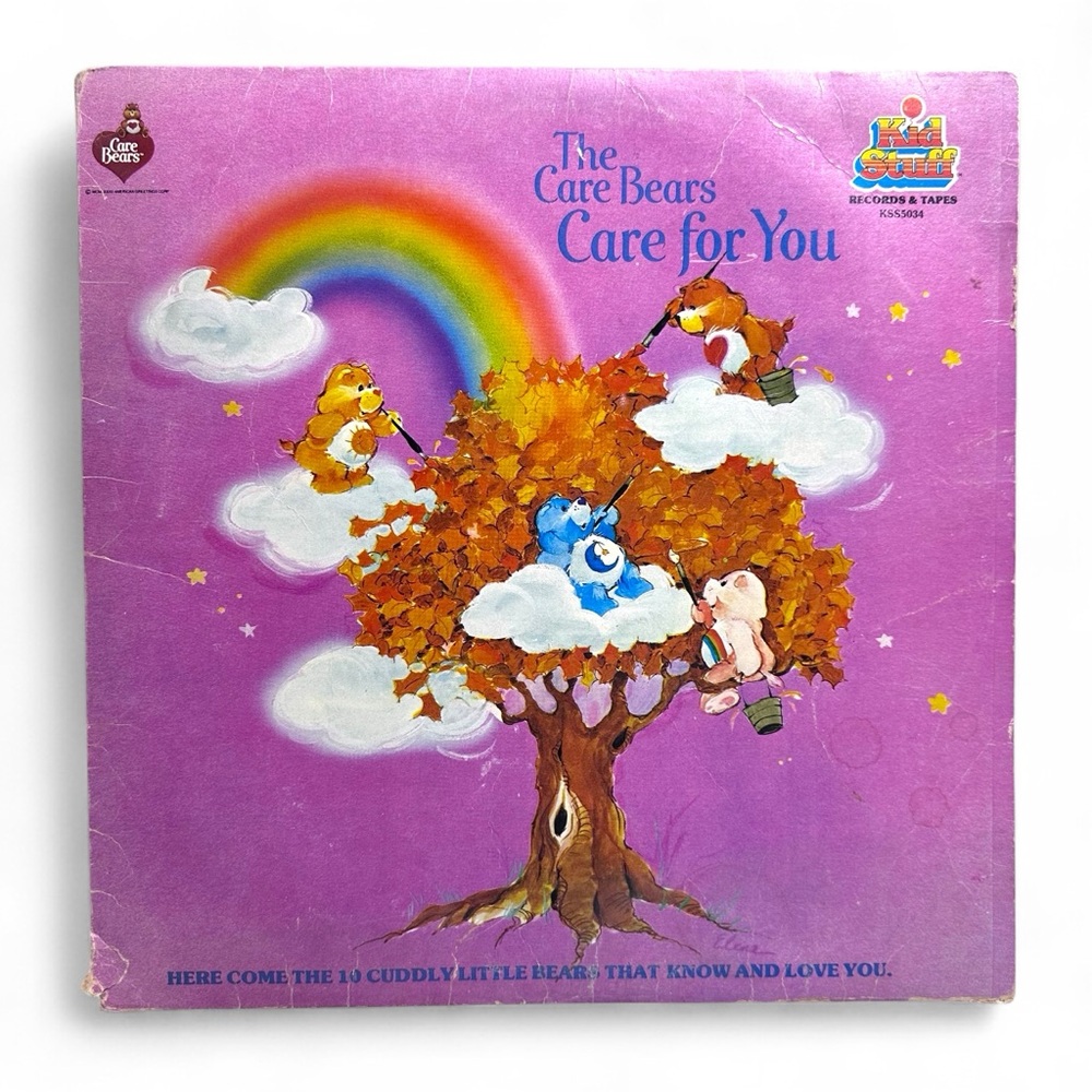 Vintage 1983 Care Bears “Care for You” Vinyl LP – Kid Stuff Records